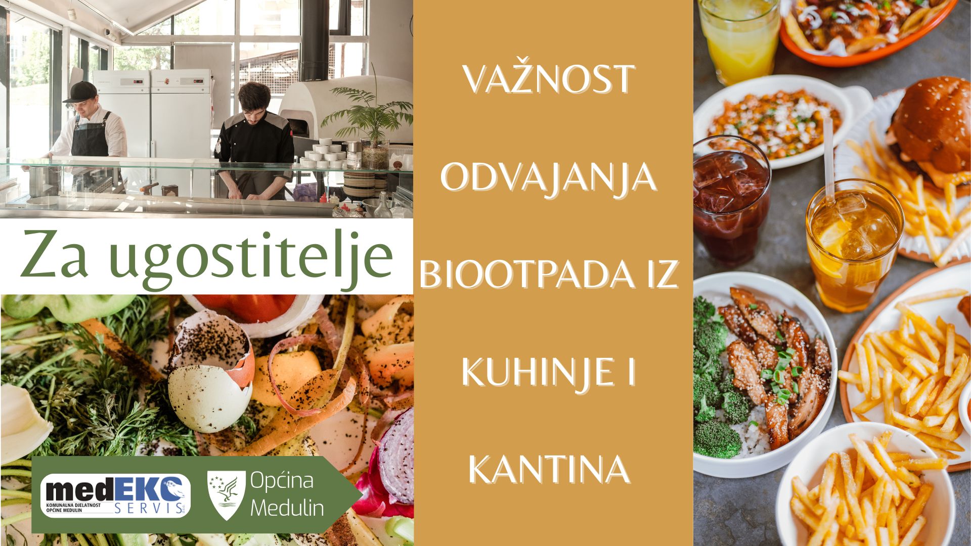 Poziv ugostiteljima na radni sastanak na temu: važnost odvajanja biootpada iz kuhinja i kantina